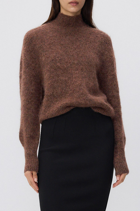 Sweter BROJEFA BROWN, Kolor : brązowy, IVET.PL - Modna odzież