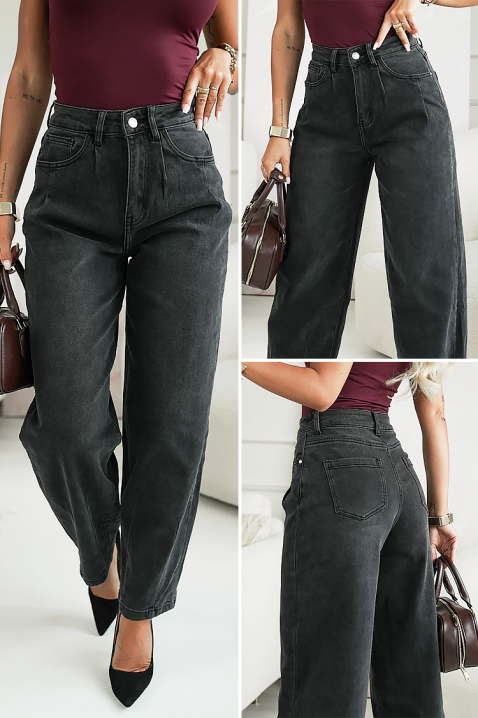 Jeansy DELVIA, Kolor : czarny, IVET.PL - Modna odzież