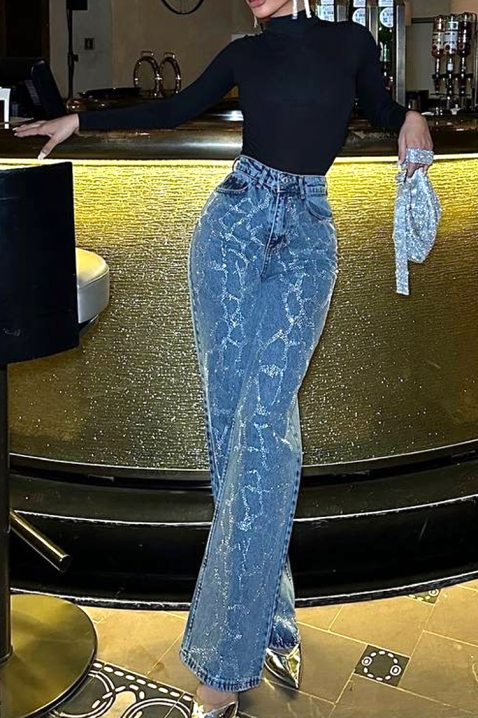 Jeansy HOLDINA, Kolor : chabrowy, IVET.PL - Modna odzież