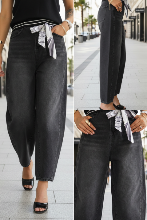 Jeansy AVOLDINA, Kolor : czarny, IVET.PL - Modna odzież