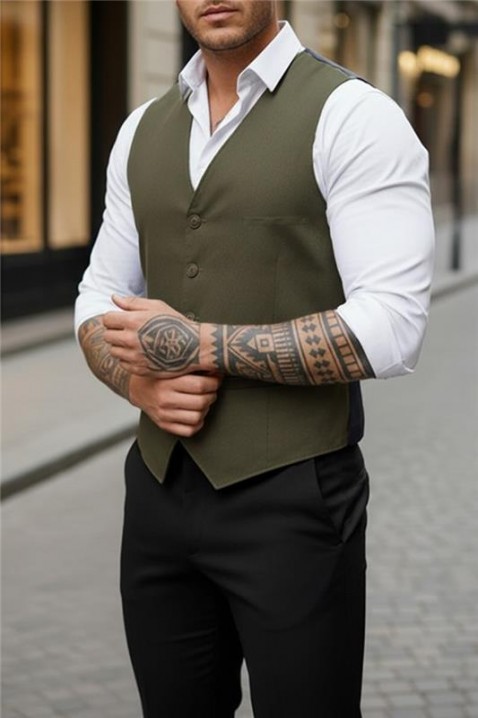 Kamizelka BROZON KHAKI, Kolor : khaki, IVET.PL - Modna odzież