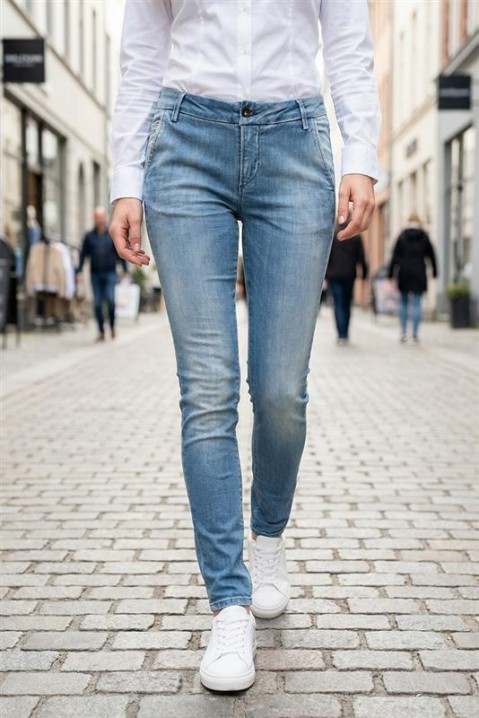 Jeansy OMLANG, Kolor : chabrowy, IVET.PL - Modna odzież