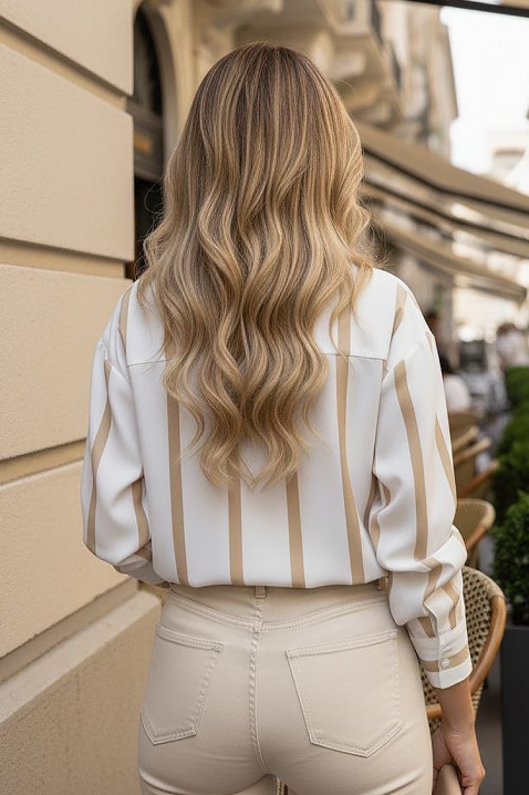 Koszula BARIOLA BEIG, Kolor :  beżowy, IVET.PL - Modna odzież