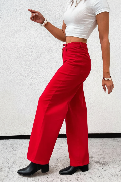 Jeansy PAGOLTA, Kolor : czerwony, IVET.PL - Modna odzież