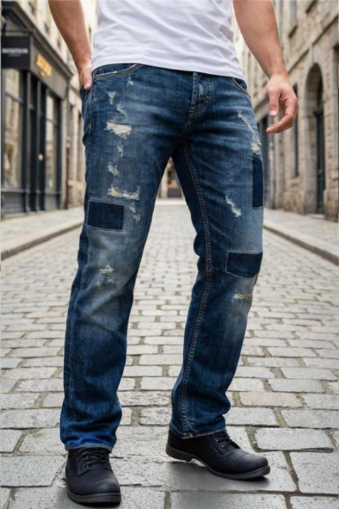 Jeansy LEONOZO, Kolor : granatowy, IVET.PL - Modna odzież