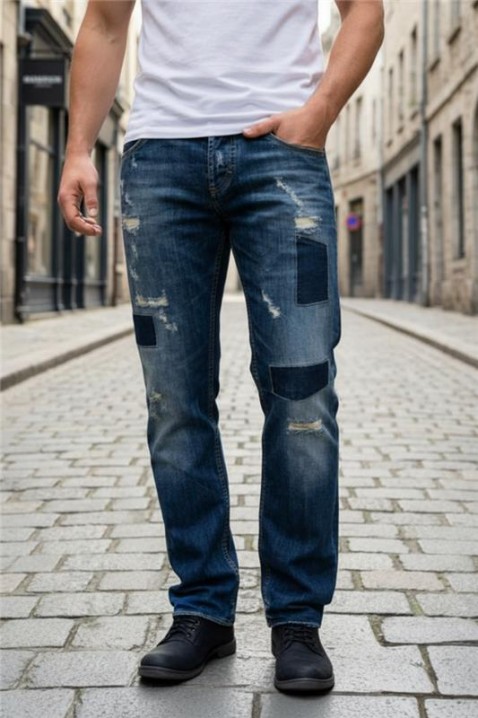 Jeansy LEONOZO, Kolor : granatowy, IVET.PL - Modna odzież