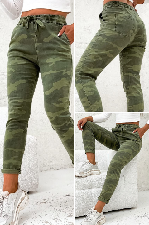 Jeansy KAFLUNZA, Kolor : camouflage, IVET.PL - Modna odzież