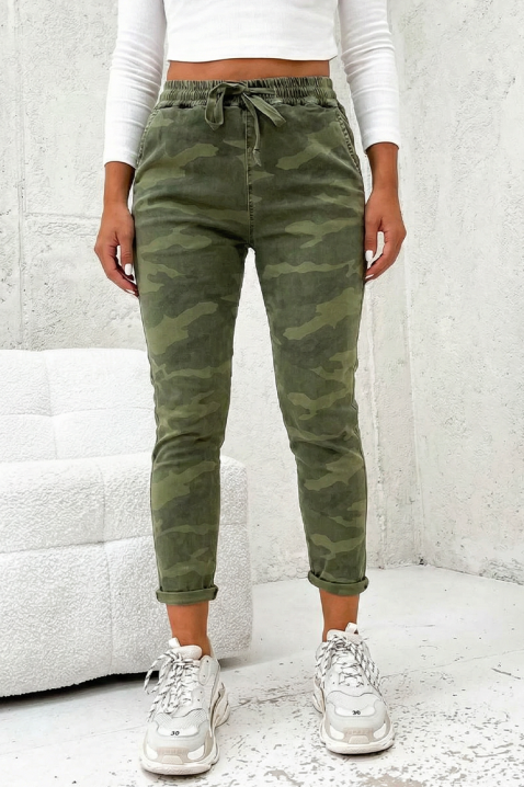 Jeansy KAFLUNZA, Kolor : camouflage, IVET.PL - Modna odzież
