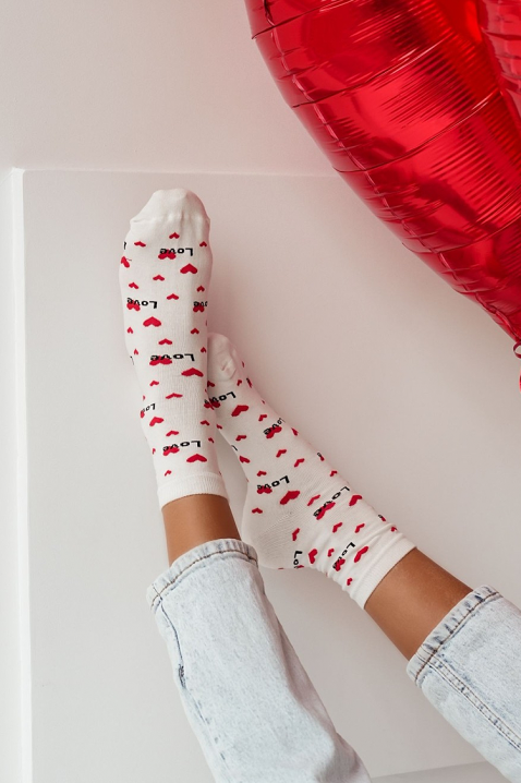 Skarpety FIOMELZA WHITE, Kolor : biały, IVET.PL - Modna odzież