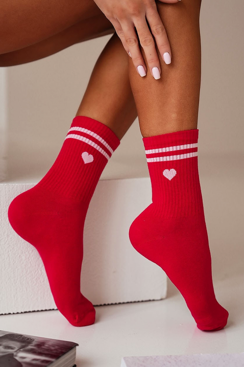 Skarpety VEROLGA RED, Kolor : czerwony, IVET.PL - Modna odzież