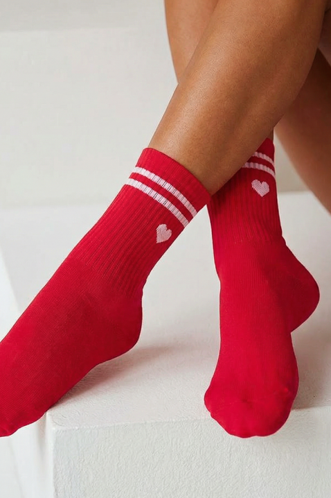 Skarpety VEROLGA RED, Kolor : czerwony, IVET.PL - Modna odzież