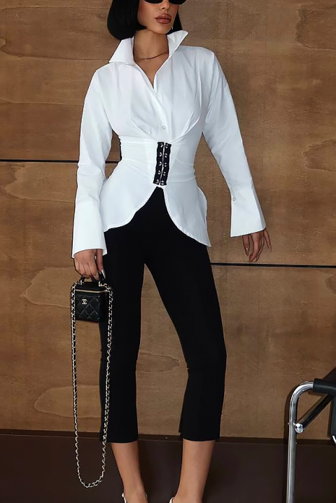 Koszula ZALORENA WHITE, Kolor : biały, IVET.PL - Modna odzież