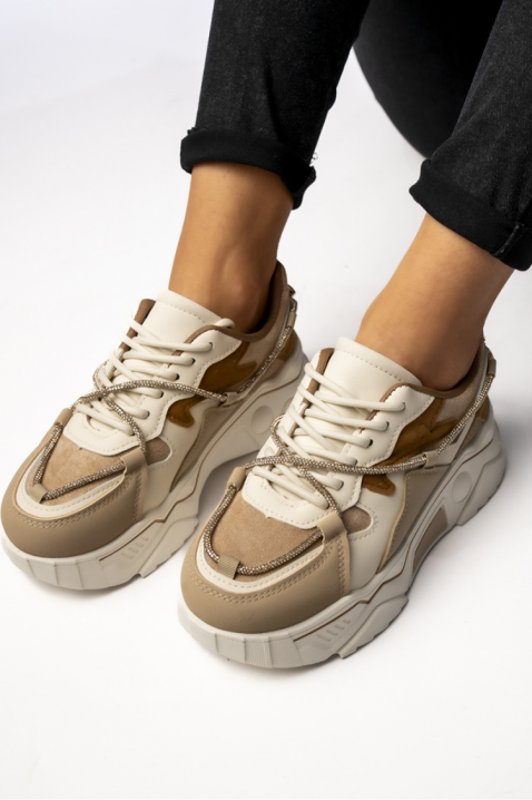 Sneakersy LEOVENZA, Kolor : brązowy, IVET.PL - Modna odzież