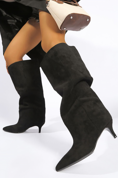 Kozaki ZANDEFA BLACK, Kolor : czarny, IVET.PL - Modna odzież