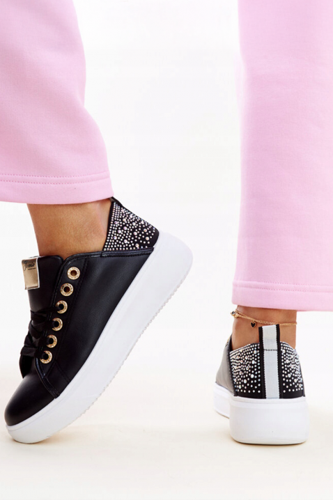 Trampki KLAMELDA BLACK, Kolor : czarny, IVET.PL - Modna odzież