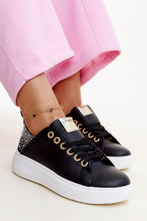 Trampki KLAMELDA BLACK, Kolor : czarny, IVET.PL - Modna odzież