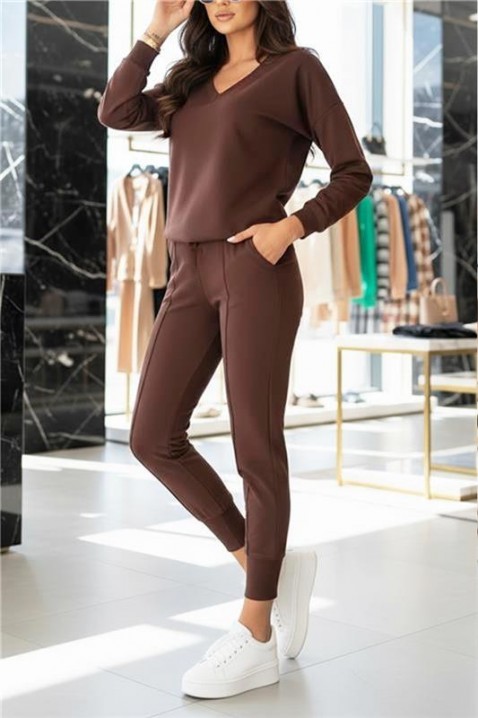 Komplet LOMANDA BROWN, Kolor : brązowy, IVET.PL - Modna odzież