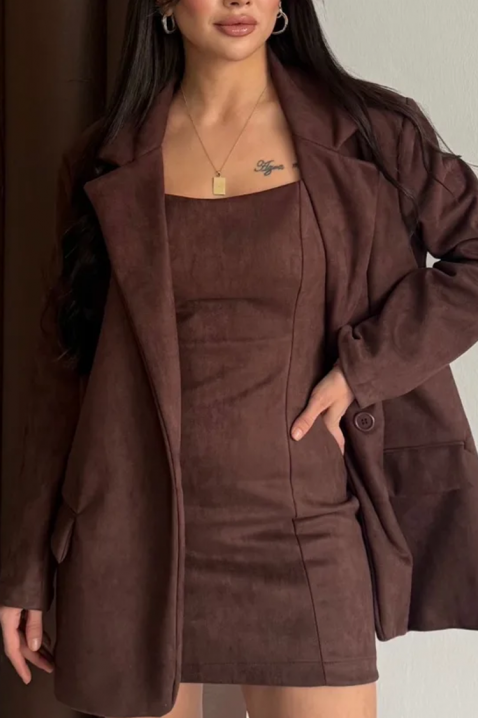 Komplet CAMELDA BROWN, Kolor : brązowy, IVET.PL - Modna odzież