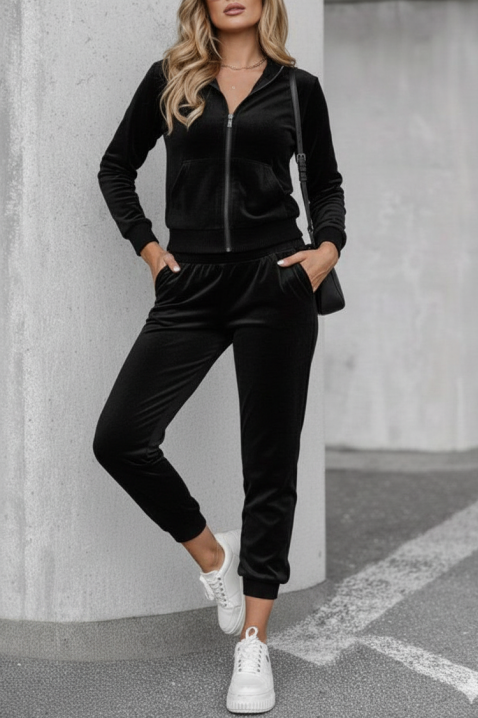 Komplet SPORVINDA, Kolor : czarny, IVET.PL - Modna odzież