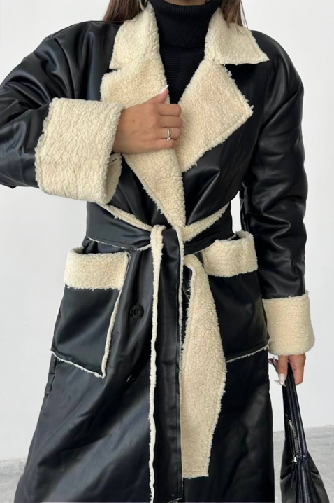 Płaszcz RALMONDA, Kolor : czarny, IVET.PL - Modna odzież