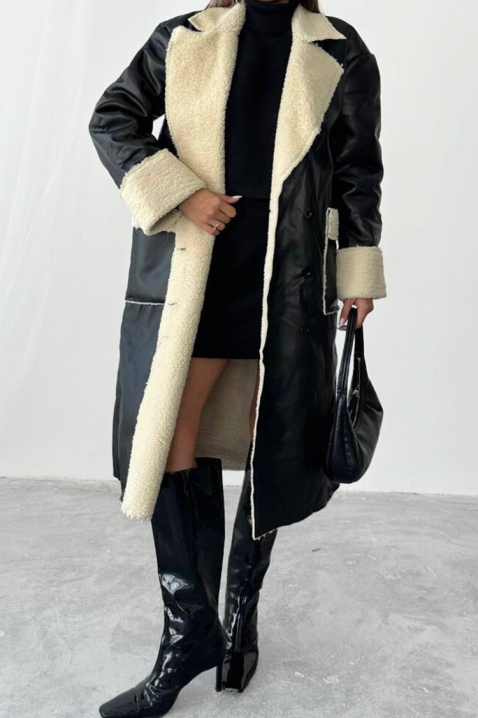 Płaszcz RALMONDA, Kolor : czarny, IVET.PL - Modna odzież