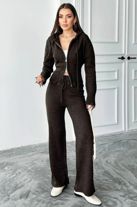 Komplet MINOLZA BROWN, Kolor : brązowy, IVET.PL - Modna odzież