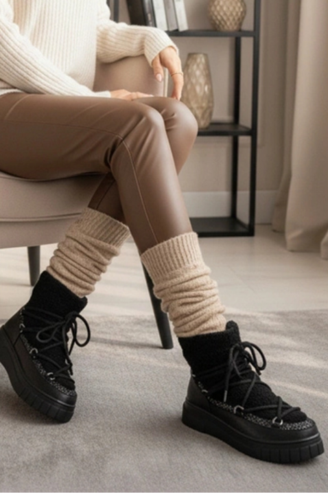 Apreski CELVERDA BLACK, Kolor : czarny, IVET.PL - Modna odzież