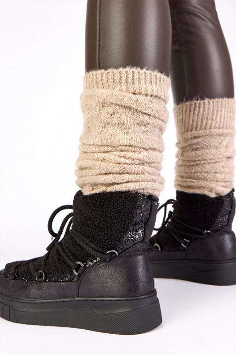 Apreski CELVERDA BLACK, Kolor : czarny, IVET.PL - Modna odzież