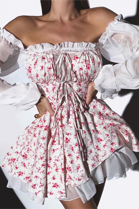 Sukienka GREFIOXA, Kolor : biały, IVET.PL - Modna odzież