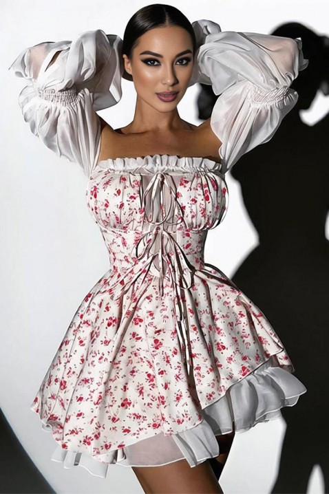 Sukienka GREFIOXA, Kolor : biały, IVET.PL - Modna odzież