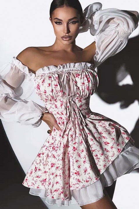 Sukienka GREFIOXA, Kolor : biały, IVET.PL - Modna odzież