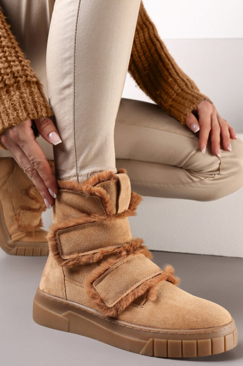 Botki ZALVRINDA CAMEL, Kolor : jasnobrązowy, IVET.PL - Modna odzież