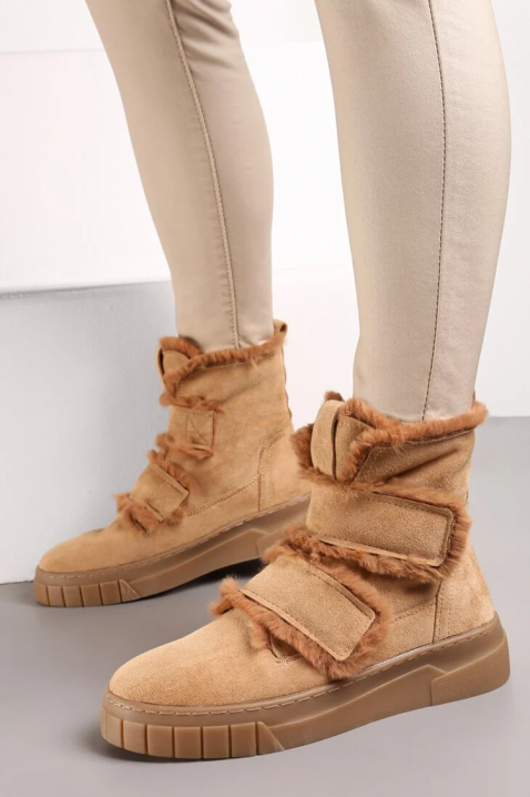 Botki ZALVRINDA CAMEL, Kolor : jasnobrązowy, IVET.PL - Modna odzież