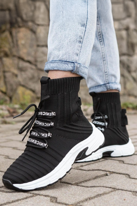 Buty skarpetkowe ZIBRANDA BLACK, Kolor : czarny, IVET.PL - Modna odzież