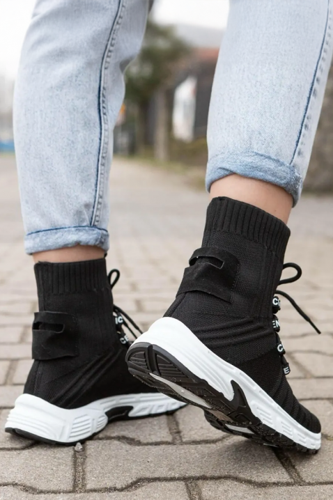 Buty skarpetkowe ZIBRANDA BLACK, Kolor : czarny, IVET.PL - Modna odzież