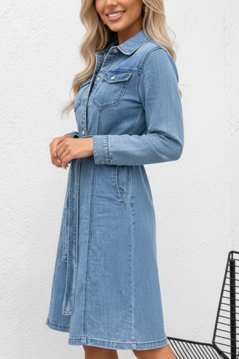 Sukienka DENMILZA, Kolor : błękitny, IVET.PL - Modna odzież