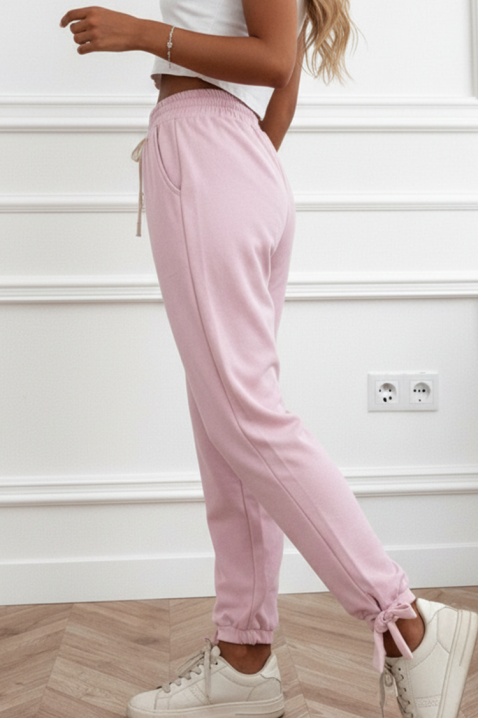 Spodnie VLAMERZA PUDRA, Kolor : pudrowy róż, IVET.PL - Modna odzież