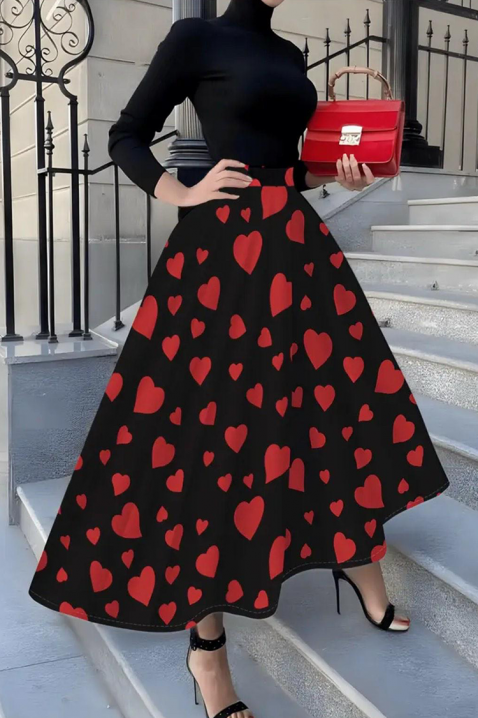 Spódnica HERTILZA, Kolor : czarny, IVET.PL - Modna odzież