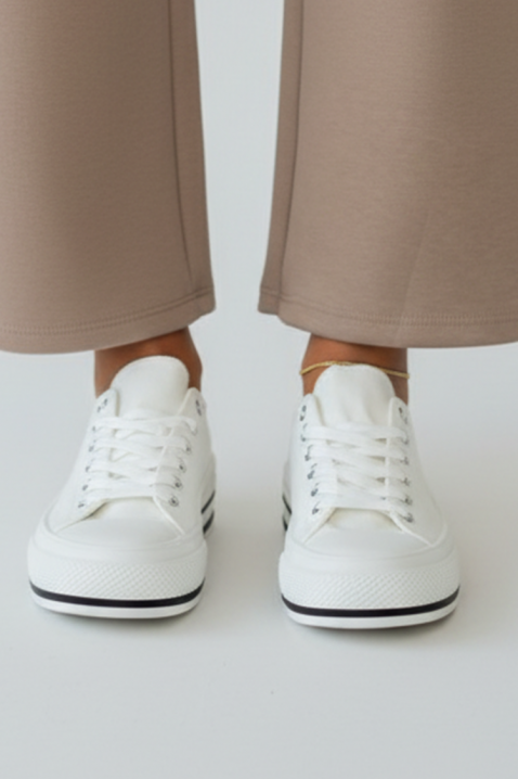 Trampki KLAVILZA WHITE, Kolor : biały, IVET.PL - Modna odzież