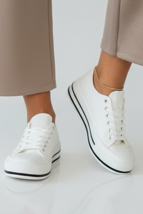 Trampki KLAVILZA WHITE, Kolor : biały, IVET.PL - Modna odzież