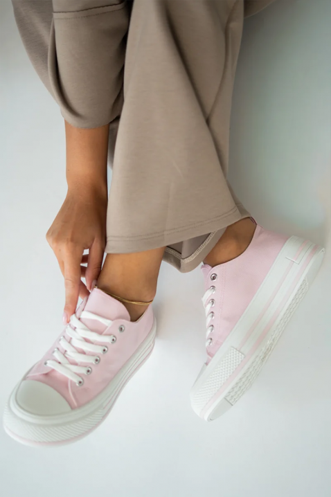 Trampki KLAVILZA PUDRA, Kolor : pudrowy róż, IVET.PL - Modna odzież