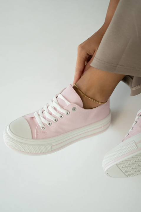 Trampki KLAVILZA PUDRA, Kolor : pudrowy róż, IVET.PL - Modna odzież