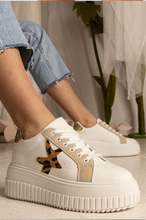 Sneakersy ZVEZDILZA, Kolor : biały, IVET.PL - Modna odzież