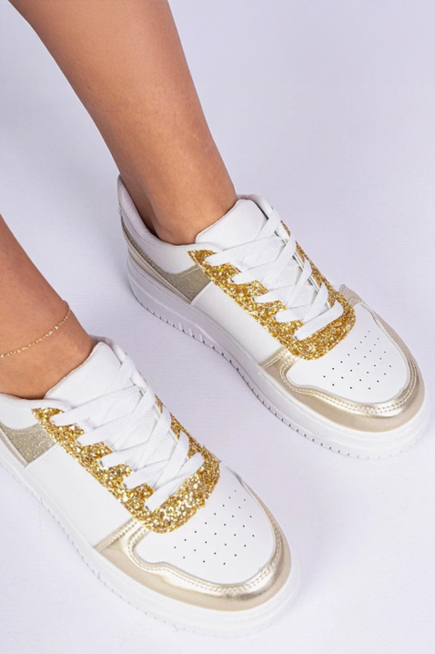 Sneakersy MLAVELDA GOLDEN, Kolor : złoty, IVET.PL - Modna odzież