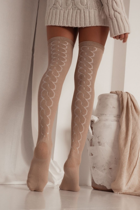 Zakolanówki ZELBRANA, Kolor :  beżowy, IVET.PL - Modna odzież