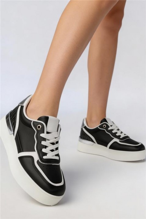 Sneakersy BELVONZA, Kolor : czarny, IVET.PL - Modna odzież