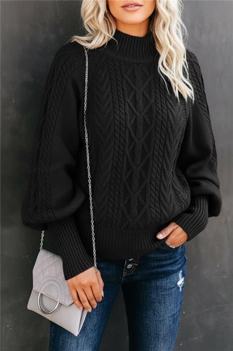 Sweter TERMOLGA BLACK, Kolor : czarny, IVET.PL - Modna odzież