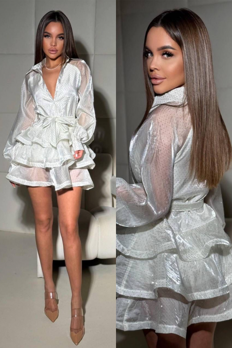 Sukienka SEVORZA, Kolor : srebrny, IVET.PL - Modna odzież