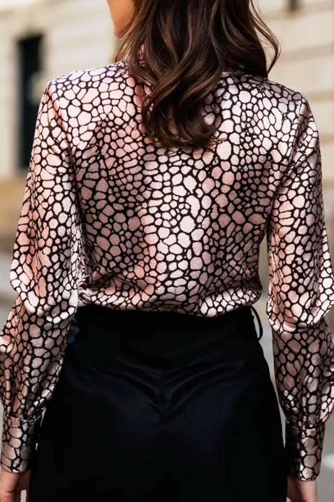 Koszula SNERVOLZA PUDRA, Kolor : pudrowy róż, IVET.PL - Modna odzież