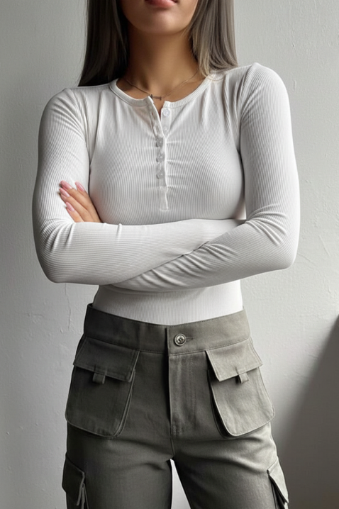 Bluzka ZAFROLDA WHITE, Kolor : biały, IVET.PL - Modna odzież